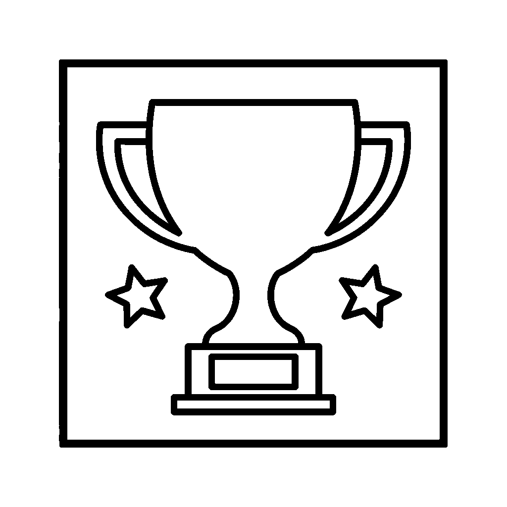 Trophy Award coloring page - A trophy with stars for a fun award