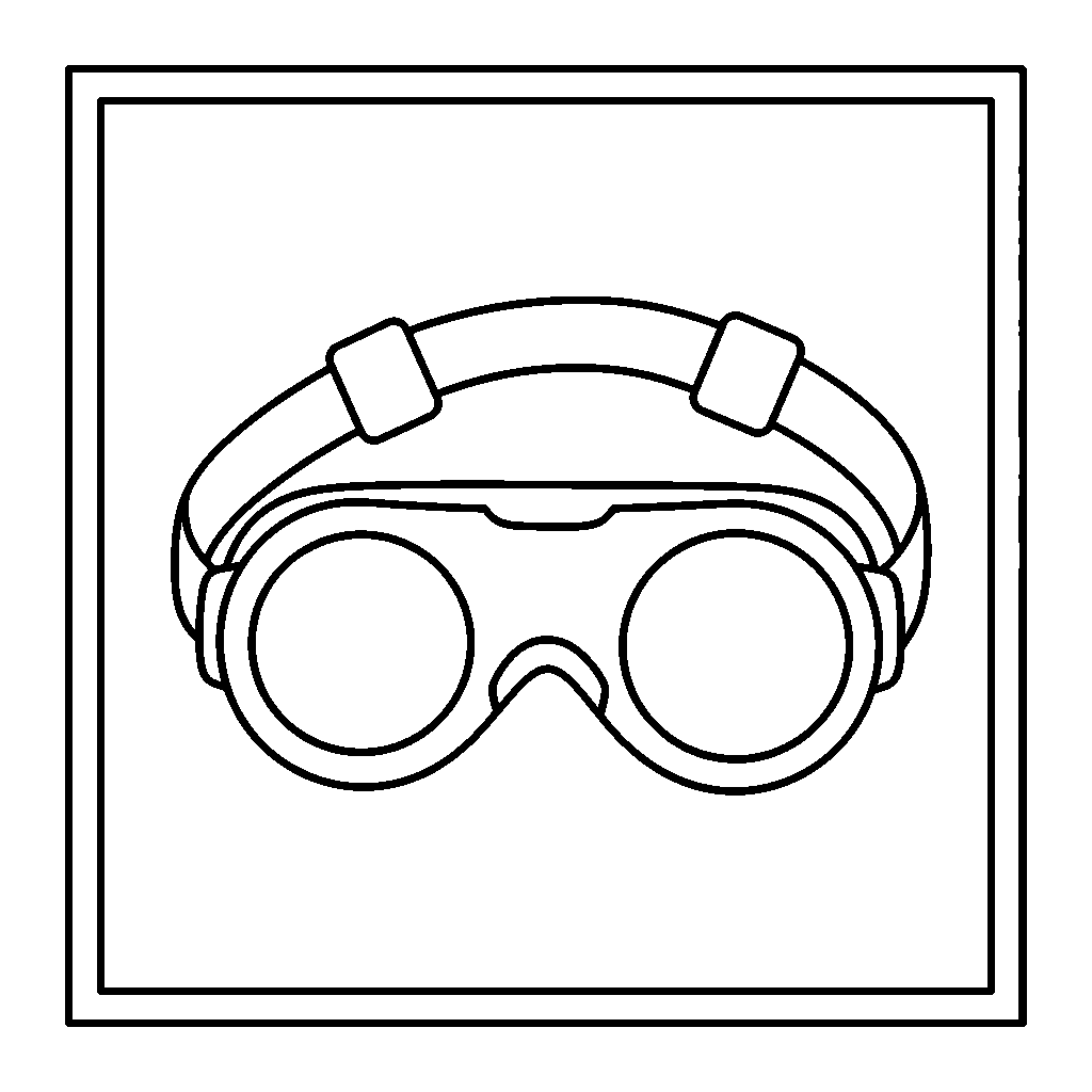 Safety Goggles coloring page - Safety goggles for the science lab