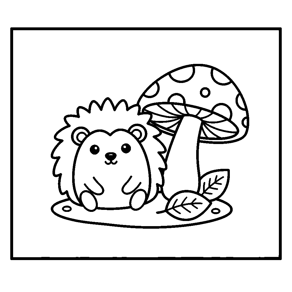 Hedgehog and Mushroom