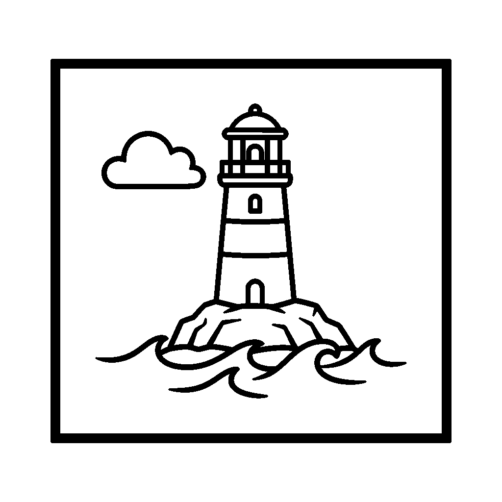 Lighthouse and Waves