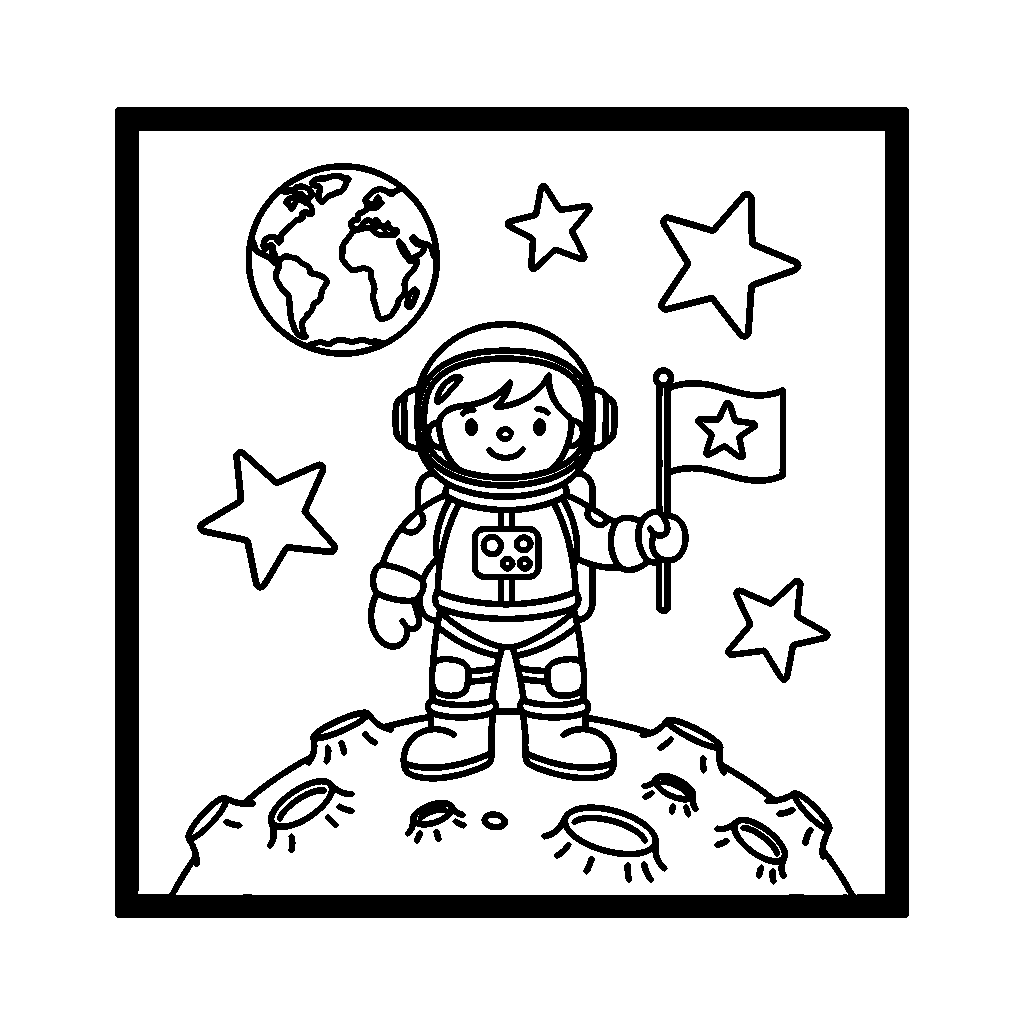 Astronaut on the Moon