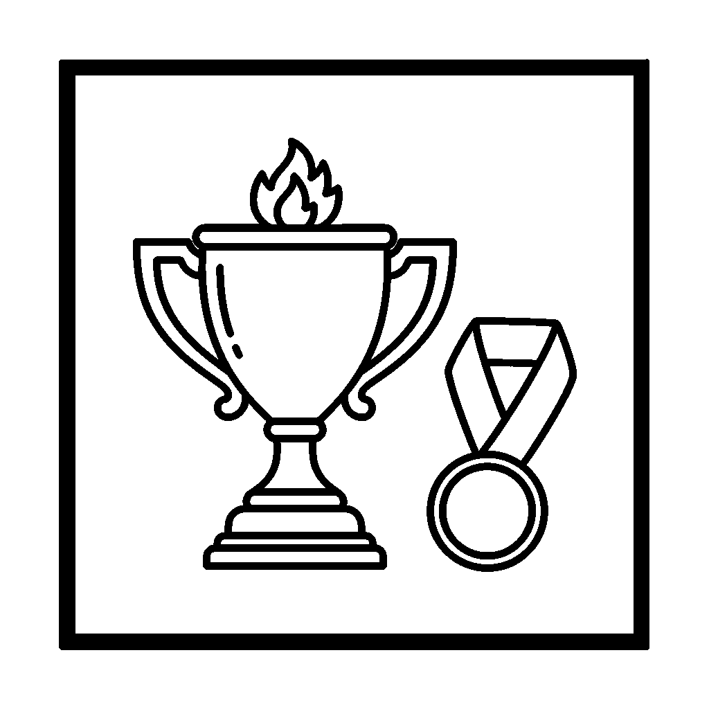 Trophy and Medal